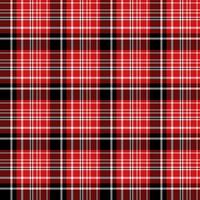 Seamless pattern in black, white, red colors for plaid, fabric, textile, clothes, tablecloth and other things. Vector image.