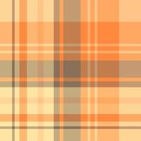 Seamless pattern in stylish light yellow, orange and warm gray colors for plaid, fabric, textile, clothes, tablecloth and other things. Vector image.