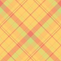 Seamless pattern in positive yellow and warm pink colors for plaid, fabric, textile, clothes, tablecloth and other things. Vector image. 2