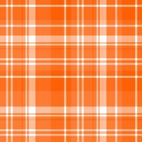 Seamless pattern in positive orange and white colors for plaid, fabric, textile, clothes, tablecloth and other things. Vector image. 1