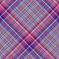 Seamless pattern in simple discreet purple, violet, pink, black and white colors for plaid, fabric, textile, clothes, tablecloth and other things. Vector image. 2