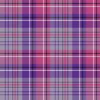 Seamless pattern in simple discreet purple, violet, pink, black and white colors for plaid, fabric, textile, clothes, tablecloth and other things. Vector image.