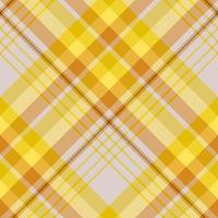 Seamless pattern in simple yellow, orange, gray colors for plaid, fabric, textile, clothes, tablecloth and other things. Vector image. 2