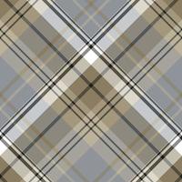 Seamless pattern in stylish gray, beige, white and black colors for plaid, fabric, textile, clothes, tablecloth and other things. Vector image. 2