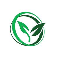 Eco green vector. Eco friendly icon. Recycle logo vector. Packaging Renewable symbol. Green Environmentally sign vector