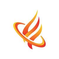 Fire flames vector icons vector logo design in white background