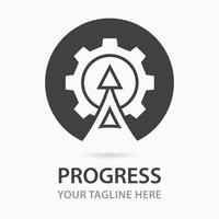 Progress icon. Startup symbol, vector logo illustration.