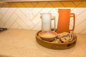 Decorator Kitchen Tray With Two Pitcher Containers photo