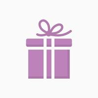 Gift box icon. Vector illustration.