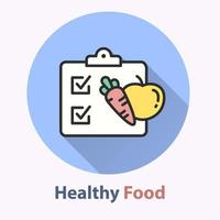 Healthy diet icon for graphic and web design. vector