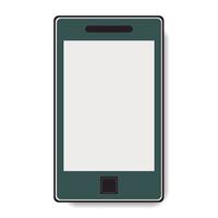 Mobile phone with a clean screen. Vector illustration