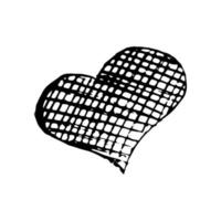 Sketch Scribble Heart. Hand drawn Pencil Scribble Hearts. Vector illustration