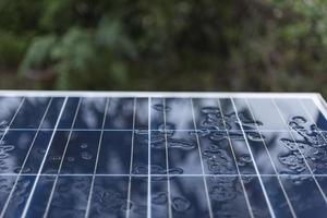 Solar Cell for clean energy, coppy space for messages. photo