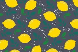 lemon vector pattern background design fruit natural