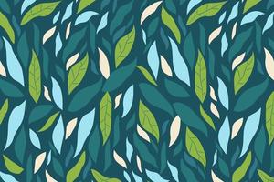 leaf pattern vector design summer illustration