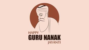 Vector Illustration of Guru Nanak Devji