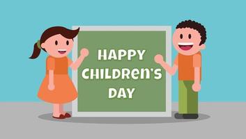 Vector Illustration of Childrens Day