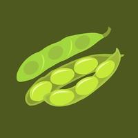 ilustración de vector de edamame para diseño gráfico y elemento decorativo