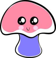 Cute kawaii mushroom chibi mascot vector cartoon style 23506852 Vector Art  at Vecteezy