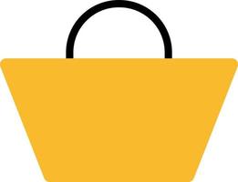 Supermarket basket, illustration, vector on a white background.