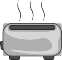 A hot toaster, vector or color illustration.