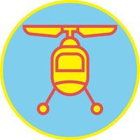 Juguete de avión de bebé, ilustración, vector sobre fondo blanco.