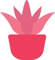Pink aloe, illustration, vector on a white background