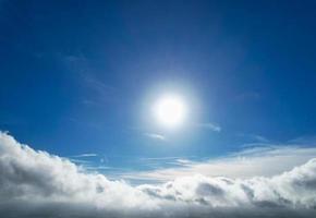 Gorgeous View of Clouds over British City photo