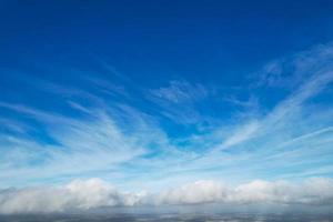 Gorgeous View of Clouds over British City photo