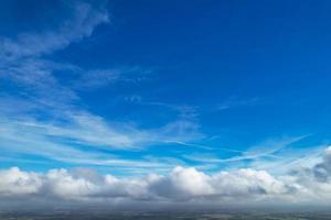 Gorgeous View of Clouds over British City photo