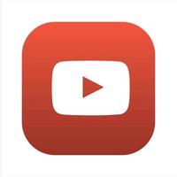 YouTube Icon, iOS YouTube Social Media Logo On White Background, Free Vector