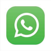 Whatsapp Icon, iOS Whatsapp Social Media Logo On White Background, Free Vector