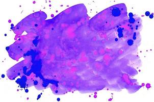 Colorful blue violet pink watercolor background for wallpaper. Aquarelle bright color illustration photo