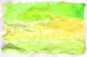 colorido fondo de acuarela verde y amarillo para papel tapiz. ilustración de color brillante acuarela foto