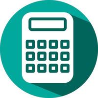 Stationery calculator, illustration, vector on a white background.