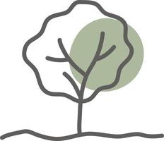 árbol de granja, ilustración, vector, sobre un fondo blanco. vector