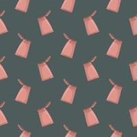 Coffee creamer , seamless pattern on a dark grey background. vector