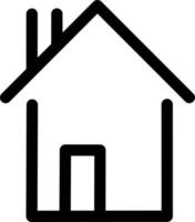 House with small door, icon illustration, vector on white background