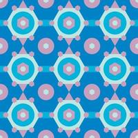 Blue shapes,seamless pattern on blue background. vector