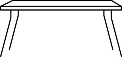 Dining table, icon illustration, vector on white background
