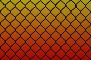 Texture of an old and rusty metal mesh on a neutral colored background photo