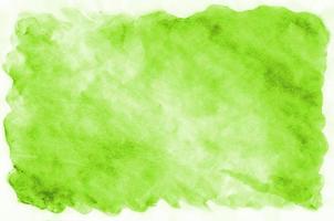 Light green watercolor background on white paper. For the text, textures, banners, leaflets, posters, with space for inscriptions. Watercolor design element for web decoration photo