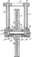 Shaft Axle vintage illustration. vector