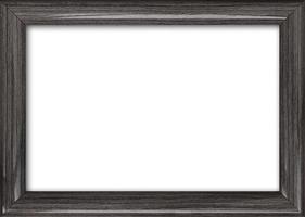 Empty picture frame with a free place inside, isolated on white photo