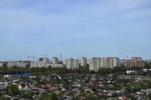 Landscape of an industrial district in the Kharkov city from a bird's eye view photo