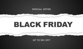 Black Friday Background Design. Greeting Card, Banner, Poster. Vector Illustration.