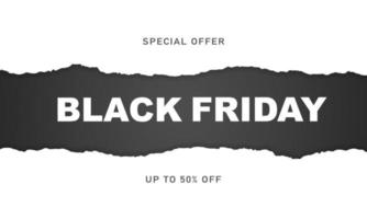 Black Friday Background Design. Greeting Card, Banner, Poster. Vector Illustration.