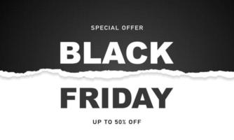 Black Friday Background Design. Greeting Card, Banner, Poster. Vector Illustration.