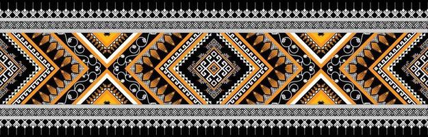 horizontal ethnic geometric pattern. American, Aztec motif textile pattern style. Seamless pattern design for fabric, curtain, background, carpet, wallpaper, clothing, wrapping, tile. American Vector. vector