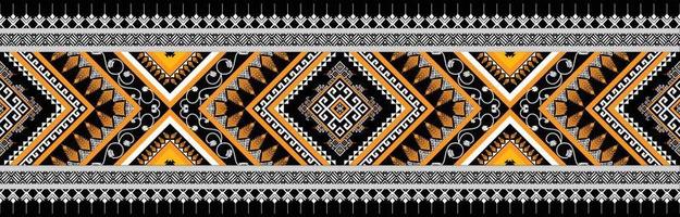 horizontal ethnic geometric pattern. American, Aztec motif textile pattern style. Seamless pattern design for fabric, curtain, background, carpet, wallpaper, clothing, wrapping, tile. American Vector. vector